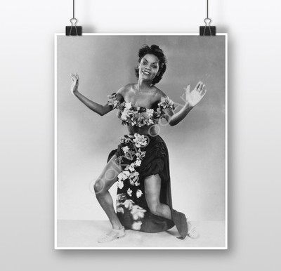 BLACK CHORUS LINE DANCER c1930s-40s, Beautiful Woman, Vintage Photo Reprint