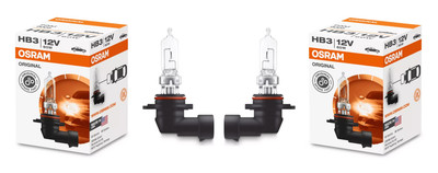 2x OSRAM ORIGINAL HB3 12V 60W für MAZDA 2 3 5 6 CX-5 CX-7 CX-9 MX-5 II III