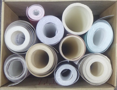 RESTPOSTEN - MUSTER Tapeten ROLLEN - Bastelprojekte - Upcycling - Lampenschirme