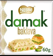 Nestle Damak Baklava White Chocolate With Pistachio 6x60g