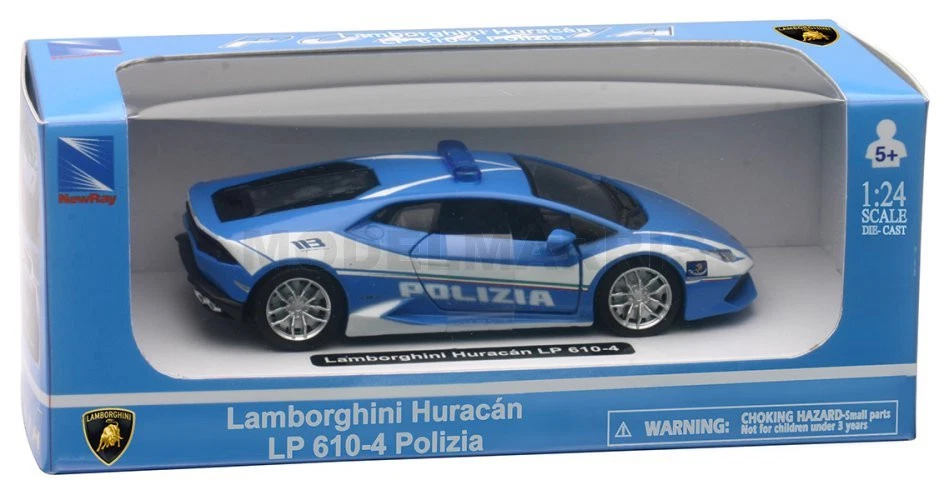 NEW RAY 71323 1/24 Lamborghini Huracan LP 610-4 Polizia - Immagine 2 di 2