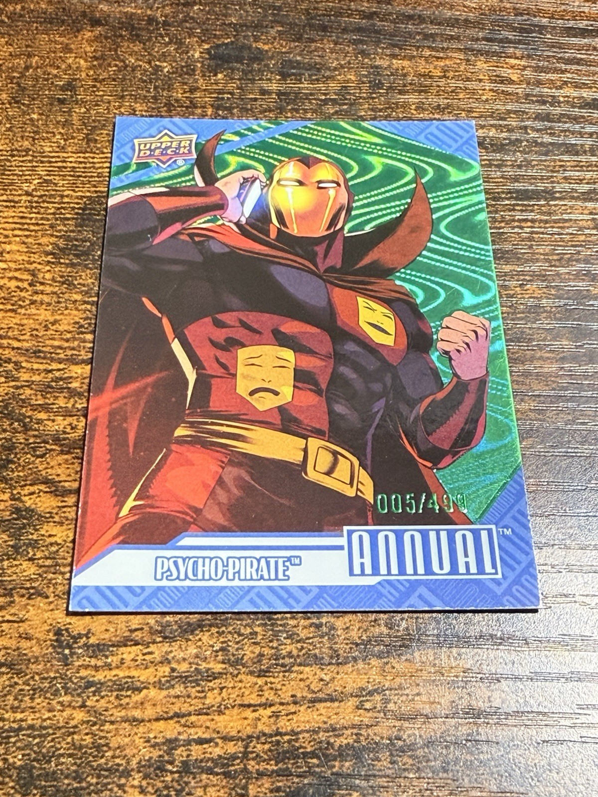 PSYCHO PIRATE #68 2024-25 Upper Deck DC Annual GREEN 05/499