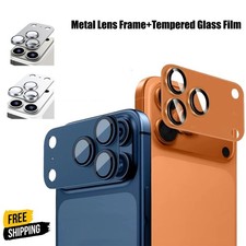 iPhone 17 Air 17 Pro 17 Pro Max Tempered Glass Metal Camera Lens Case