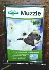 Petsafe Muzzle -Small Breeds- Black Padded for Comfort Adjustable MUZ-S-BLK