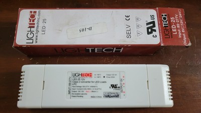 LIGHTECH LED 25 12V ELECTRONIC DRIVER 100-277V Input 12V 2A Output | eBay