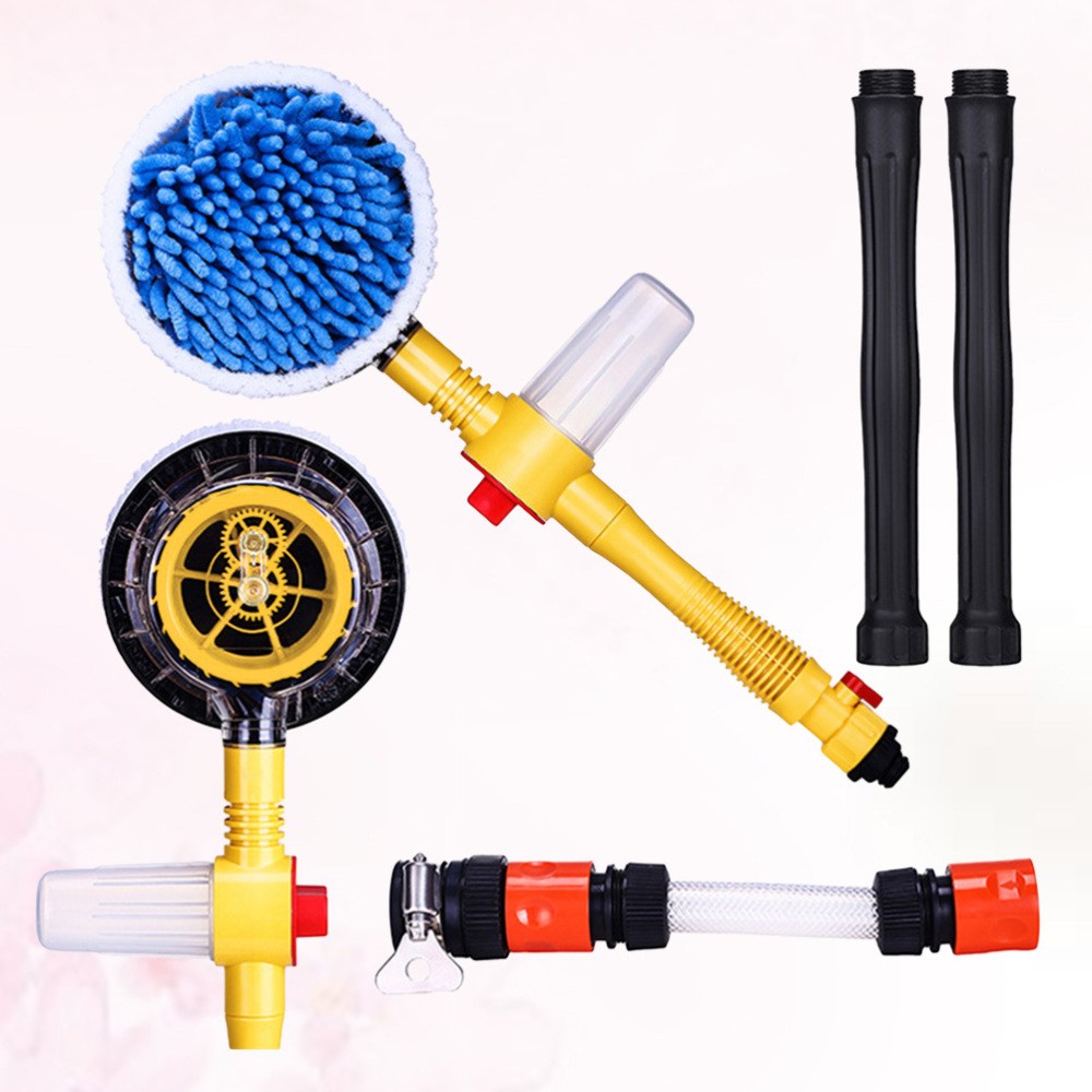 Car Wash Round Brush Dusting Automotive Brushes Washer Water Spray