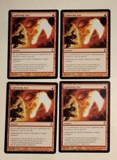 4x Lightning Axe Regular 168/304 Common Magic the Gathering Card MTG TCG CCG TSP