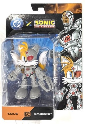 Jakks DC x Sonic The Hedgehog TAILS As CYBORG  5'' Action Figure Wave 2 In Hand