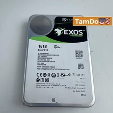 Seagate Exos X18 16TB Enterprise HDD ST16000NM000J 3.5" SATA 7200RPM Hard Drive
