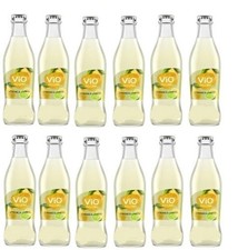 12 Flaschen a 250ml Vio Limo Zitrone Limette inclusive 1.80€ MEHRWEG Pfand Glas