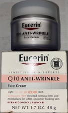 Eucerin Sensitive Skin Q10 Anti-Wrinkle Face Cream 1.70 oz: New Sealed in Box
