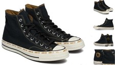 Converse GORE-TEX Waterproof Lined Black Canvas High-Top Shoes Mn's 10 / Wm's 12
