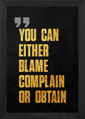 Motivationszitat Poster gerahmt Wandbild Poster Leinwanddruck Bild