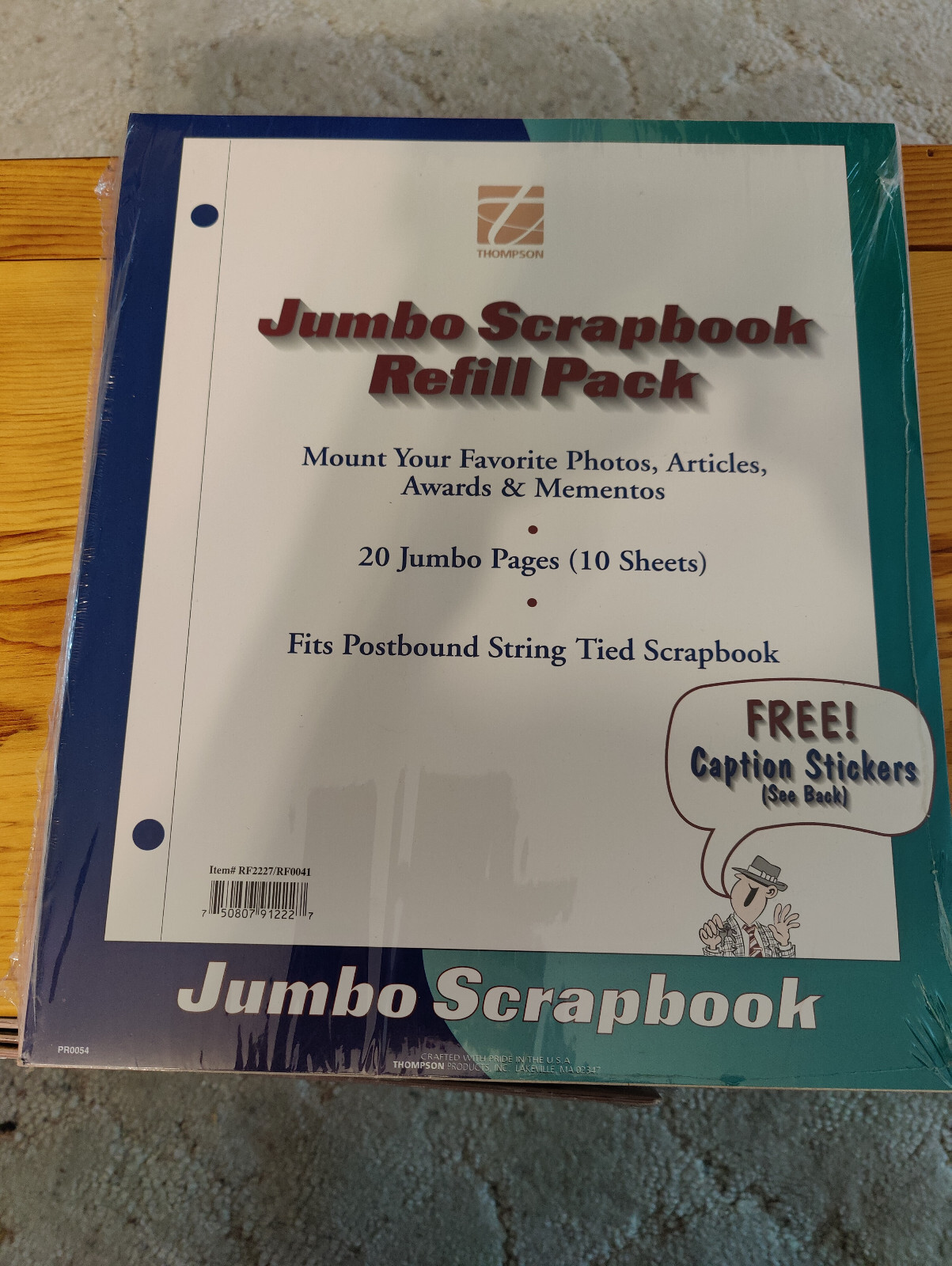 Thompson Jumbo Scrapbook Refill Pack 20 Page 10 Sheets for Postbound ...