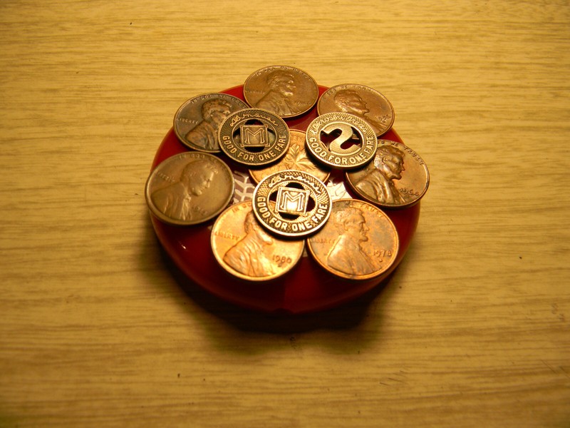1920s ? Rail Fare Tokens, Lincoln Cents 1913.1930,1944,1946,1956 &1982 Brewers -