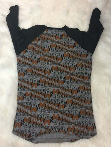 Disney by LuLaRoe Randy Shirt XS Extra Small Vintage Minnie Mouse Black Rare - Picture 4 of 5
