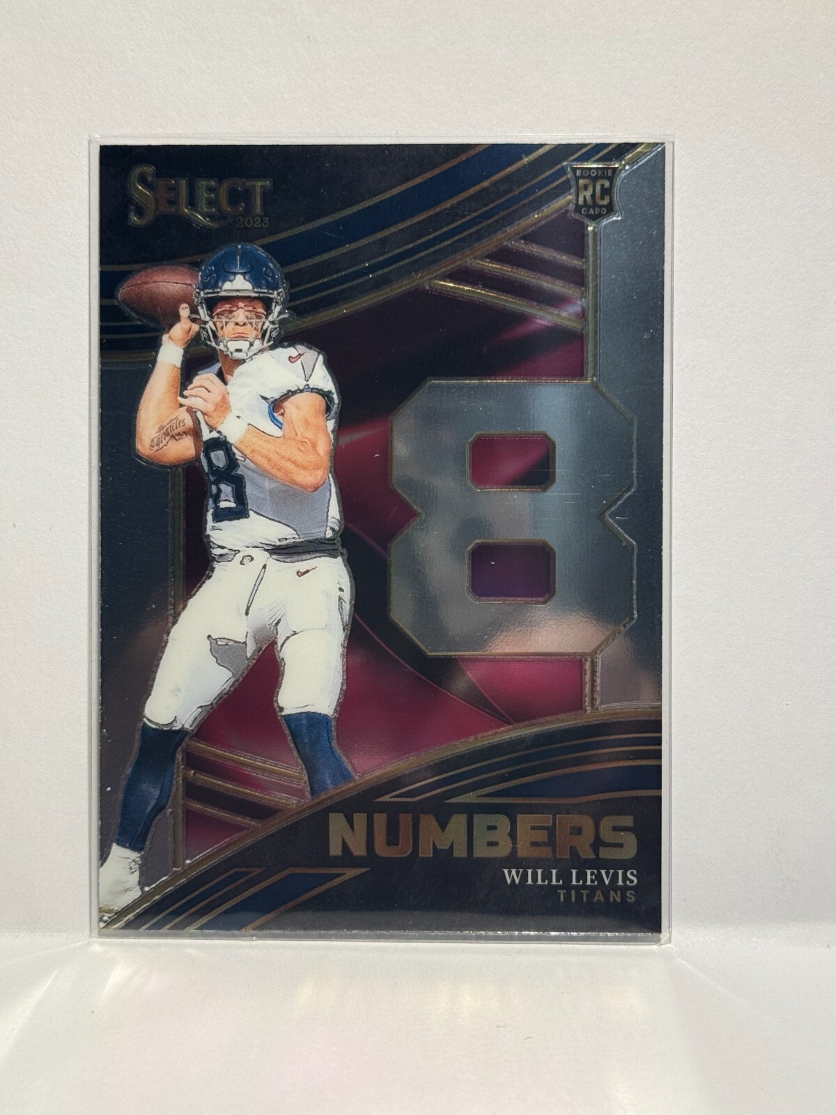 2023 Panini Select Football Will Levis #NMB-WLE Numbers Rookie