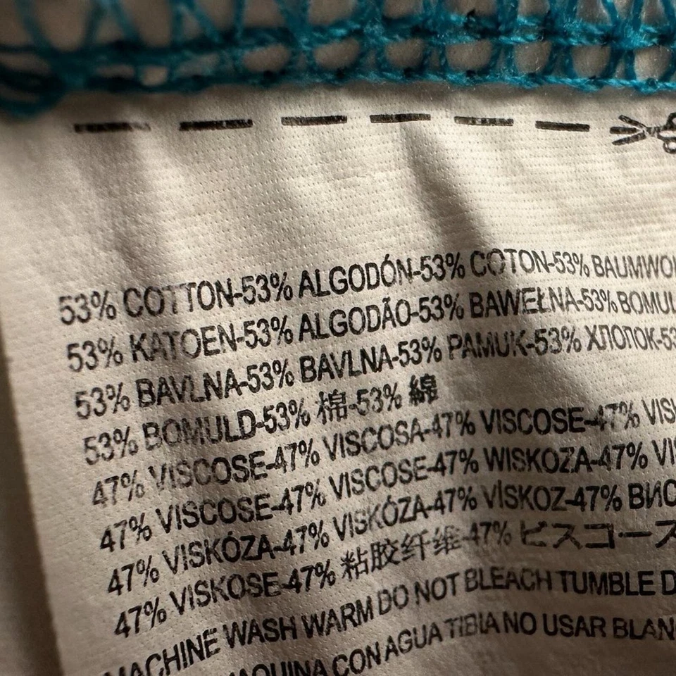 Vestido largo de verano para mujer Vans clásico con motivo de línea negro y verde azulado talla M Foto 4 de 4