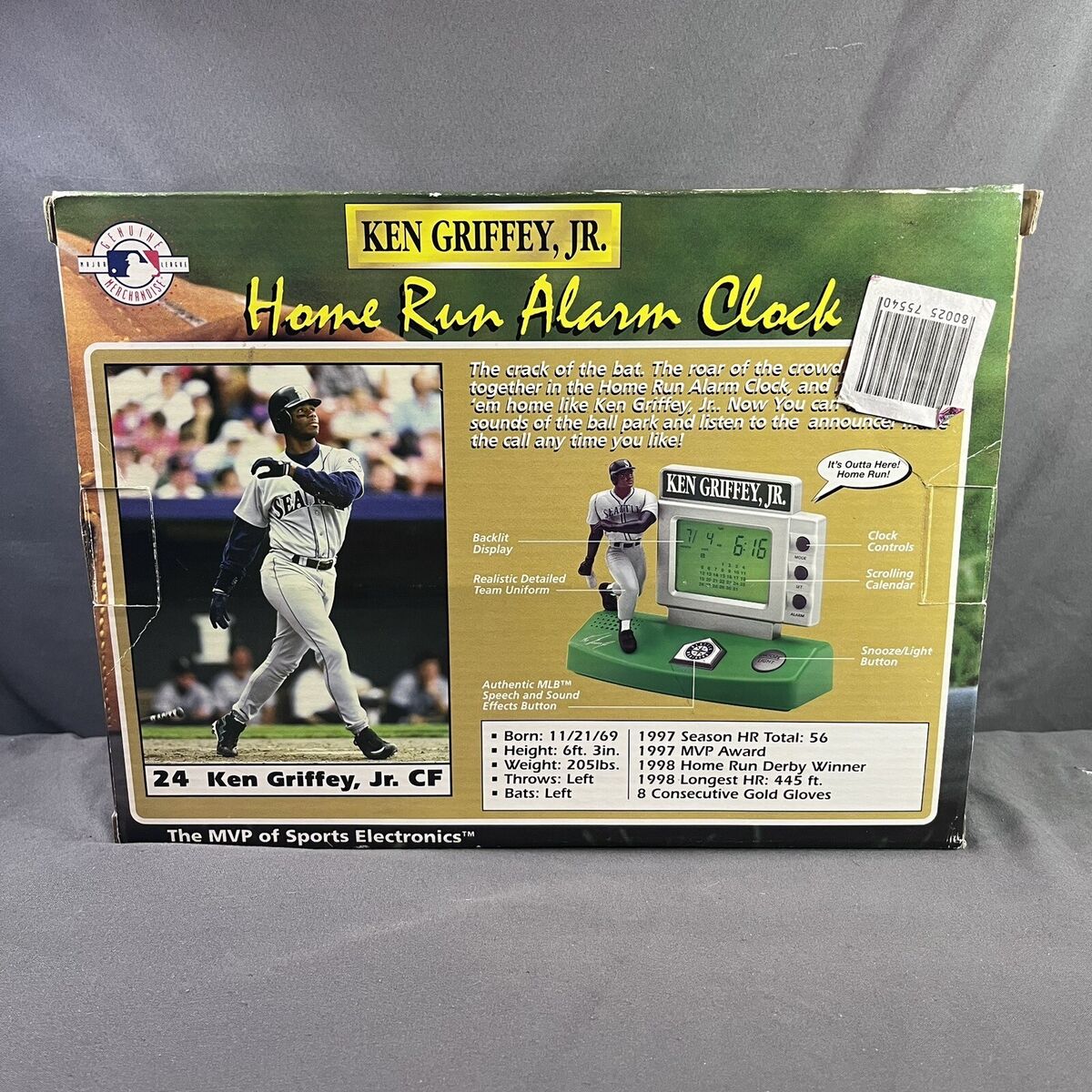 MLBフィリーズ 目覚まし時計 Vintage Ken Griffey Jr. MLB Home Run Alarm Clock 1998 SDI
