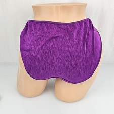 Vassarette Marled SpaceDye Purple Silky Panties Briefs Hipster 9