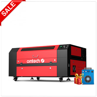 OMTech 28x20 in. 60W CO2 laser Engraver Cutter Marker with CW-3000 Water Chiller