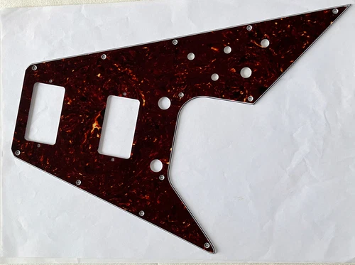 For Gibson Flying V Style Guitar Parts Guitar Pickguard,4 Ply Brown Tortoise