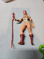 Vintage MOTU Teela He-Man Masters of the Universe Action Figure wt Damaged Staff
