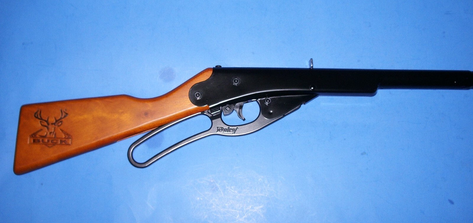 DAISY RED RYDER BB GUN LEVER CURVED METAL & FIBER OPTIC SIGHT COMBO