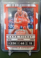 2020 panini contenders draft pick  carmelo anthony game ticket red variation #42