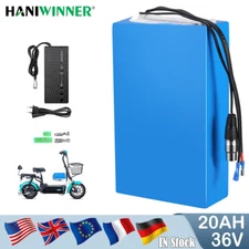 36V 20Ah Lithium li-ion Battery Pack for ≤1000W Motor ebike Scooter E Bike & BMS