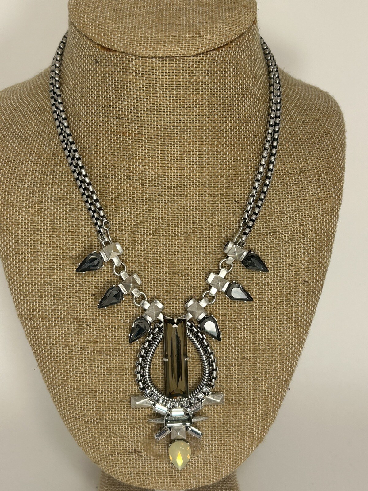 Stella & Dot Signed Eclipse Crystal Rhinestone St… - image 1