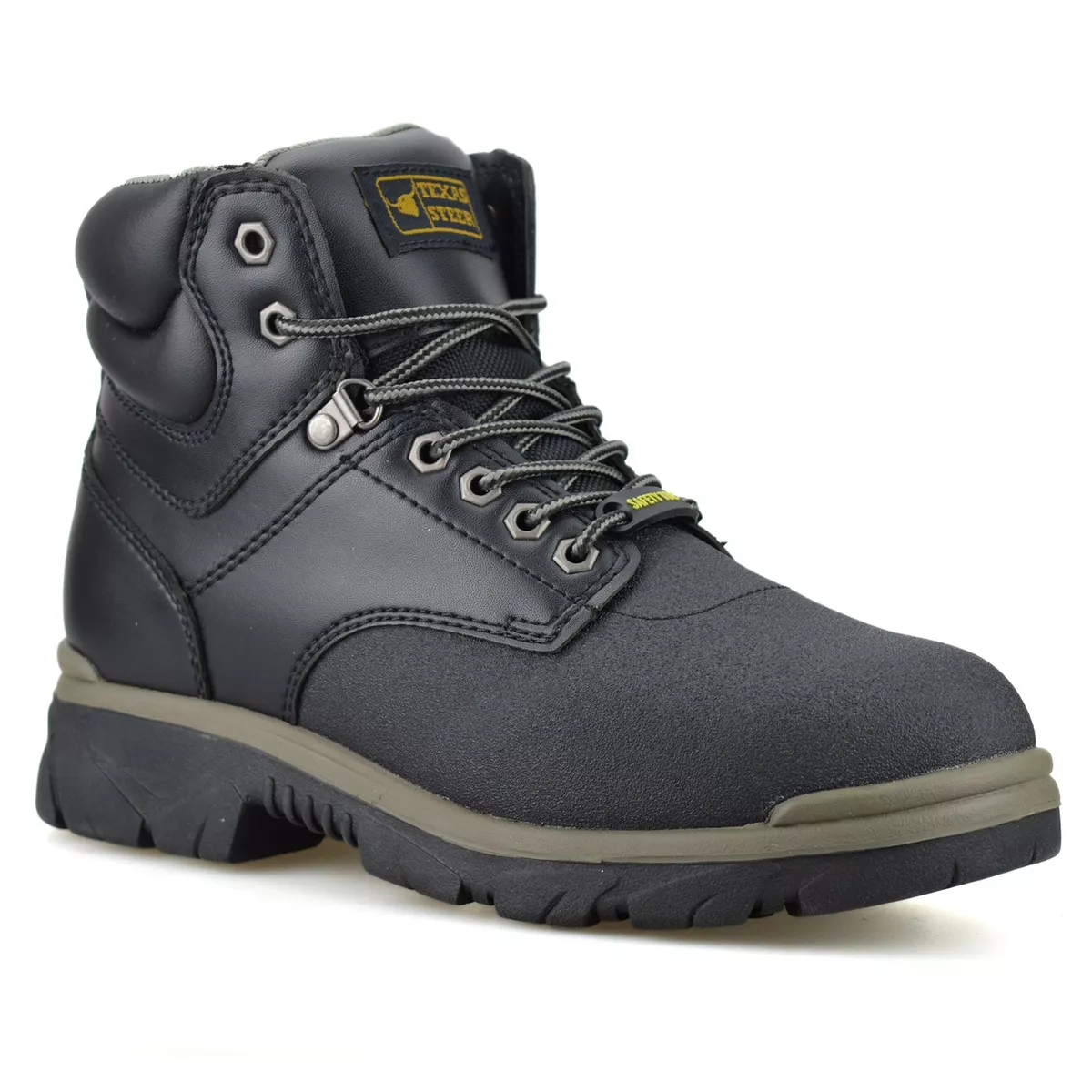 Cheap mens steel toe deals shoes