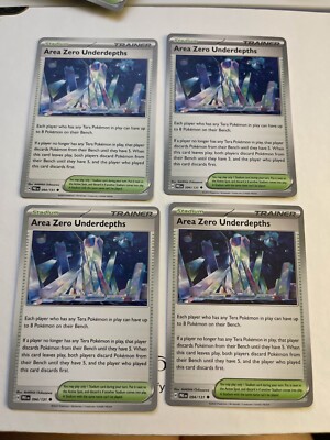 Area Zero Underdepths 131/142 Sv07: Stellar Crown Regular (SET OF FOUR)