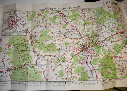 Carte des champs de batailles de Verdun WWI années 60 ( L008 ) - Picture 2 of 2