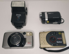 Canon Sure Shot 105, Jazz DVX40 VR, Vivitar PN2011 35mm Camera and 2800 Flash