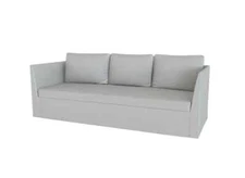 Ikea Brathult 3 Seat Sofa Cover - Grey Linen Blend