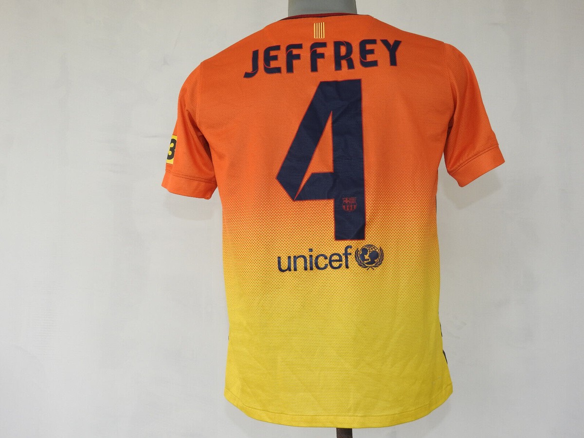 【正規品／レア】ファブレガス4 ナイキジャパンFCバルセロナ　2012-13 NIKE (ナイキ) サッカーユニフォーム SIZE L ブラック セスク