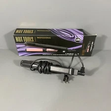 Hot Tools Professional 1 In. Slaon Flat Iron Ceramic Tourmaline Black Pink READ