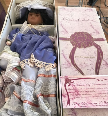 crimson collection fine porcelain dolls