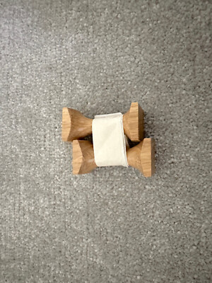 2 Holzfadenspulen Spulen - Japanische Stickerei