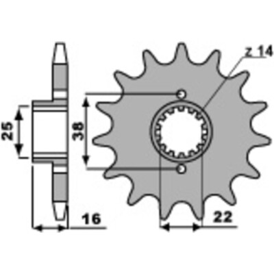 PBR Standard Stahlritzel vorne 490 - 520 S SL MH SP4 MONSTER STRADA SP 907 SS SP