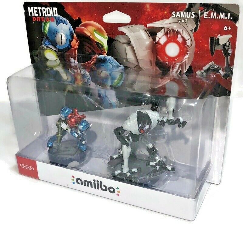 NEW Metroid Dread Amiibo Set Samus EMMI Nintendo Switch 3DS Refill