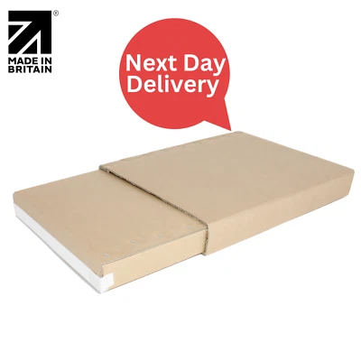 SELFHOLD Telescopic Shipping Box & Cardboard Wrap Mailer - Ideal For Pictures, Frame, Etc