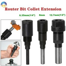 1/4" 8mm 1/2" Shank Router Collet Engraving Woodworking Machine Extension Rod