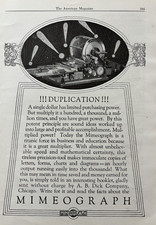 1926 A.B. Dick Co Chicago Mimeograph Machine Duplication Business VTG Print Ad