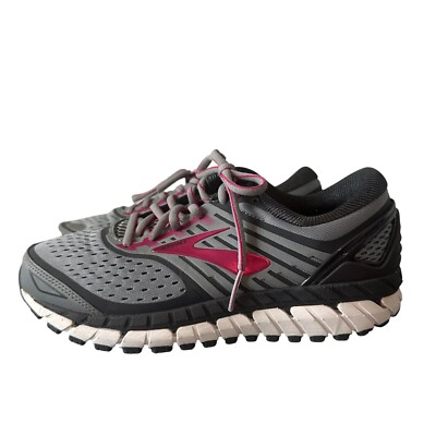 Brooks Addiction 13 Running Shoes Stability Cushioned Gray Pink Women's 7