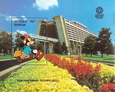 Disney 1988 Antigua & Barbuda - Disney EPCOT Centre, Orlando, Florida MS1 - MNH