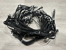 Lot Of 50 18" SATA 3.0 Cable III 6GB/s Right Angle Serial ATA SSD Hdd, Black