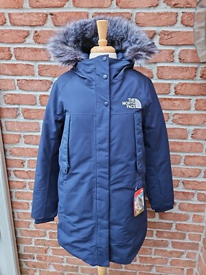 The North Face Womens Large Outerbourgh Summit Parka. Navy Blue. MSRP $500