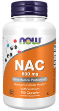 NOW Foods NAC 600 mg 100 Caps 01/2027EXP W/ Selenium MolybdenumUPS